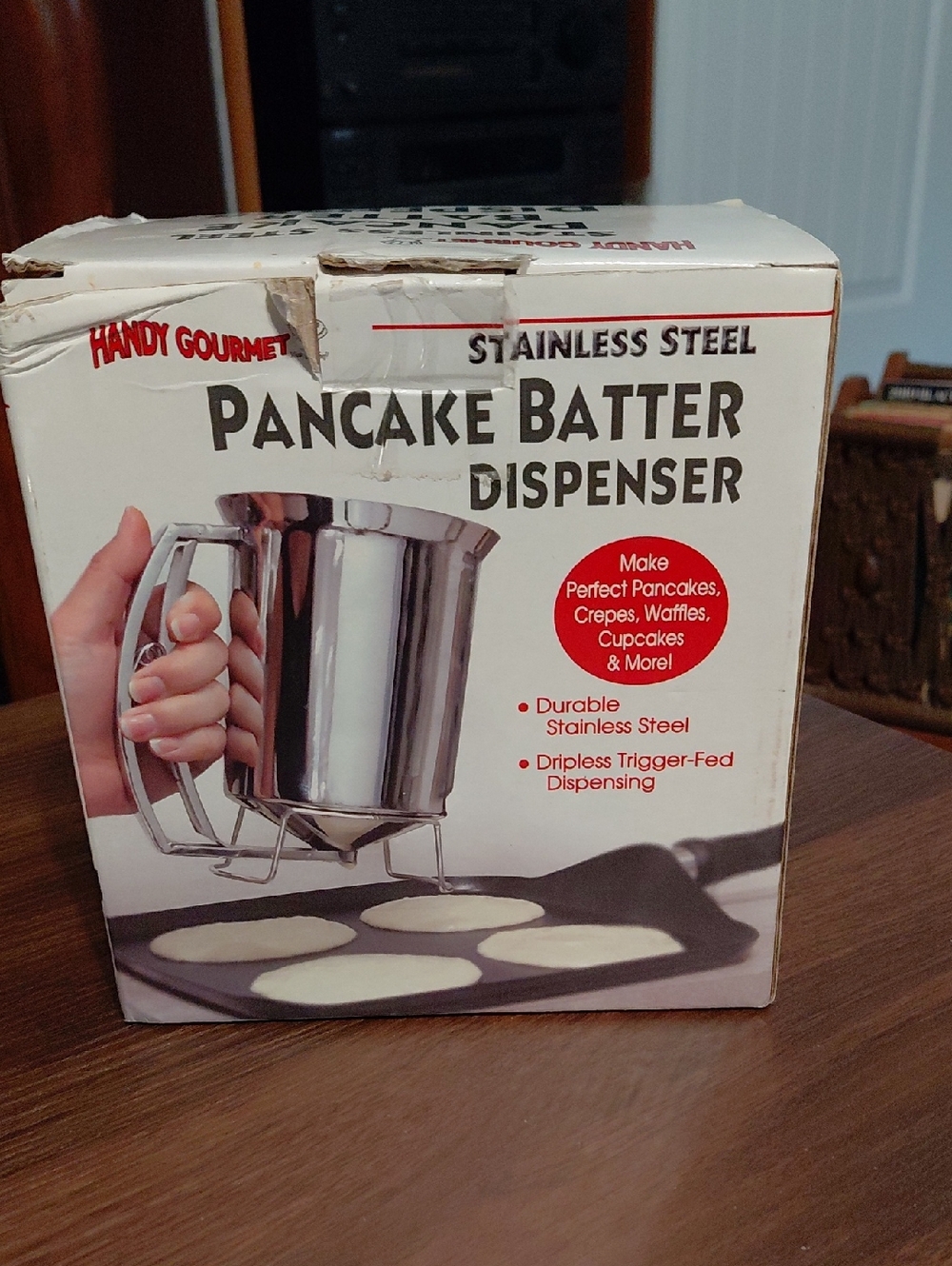 Stainless Steel Pancake Batter Dispenser - Silver